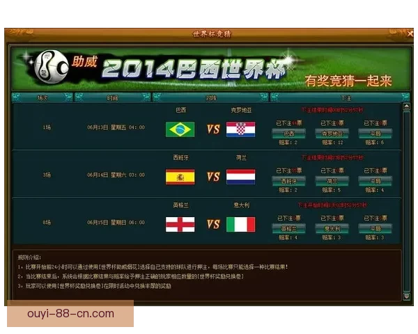 世界杯竞猜官网入口全面开放 快速参与畅享精彩赛事竞猜体验